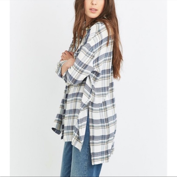 Plaid Urban Outfitters BDG Logan Button-Down Shirt  flannel - Picture 4 of 11